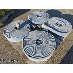 R-562: Blue Fire Hose – 2.5 Inch – 4 Lengths of 50 Ft.