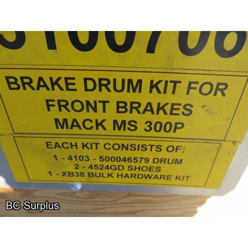 R-575: Mack Brake Drum Kit – 4 Kits