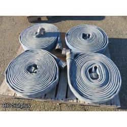 R-562: Blue Fire Hose – 2.5 Inch – 4 Lengths of 50 Ft.