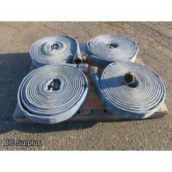 R-562: Blue Fire Hose – 2.5 Inch – 4 Lengths of 50 Ft.