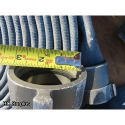 R-562: Blue Fire Hose – 2.5 Inch – 4 Lengths of 50 Ft.