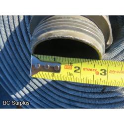 R-562: Blue Fire Hose – 2.5 Inch – 4 Lengths of 50 Ft.