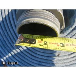 R-562: Blue Fire Hose – 2.5 Inch – 4 Lengths of 50 Ft.