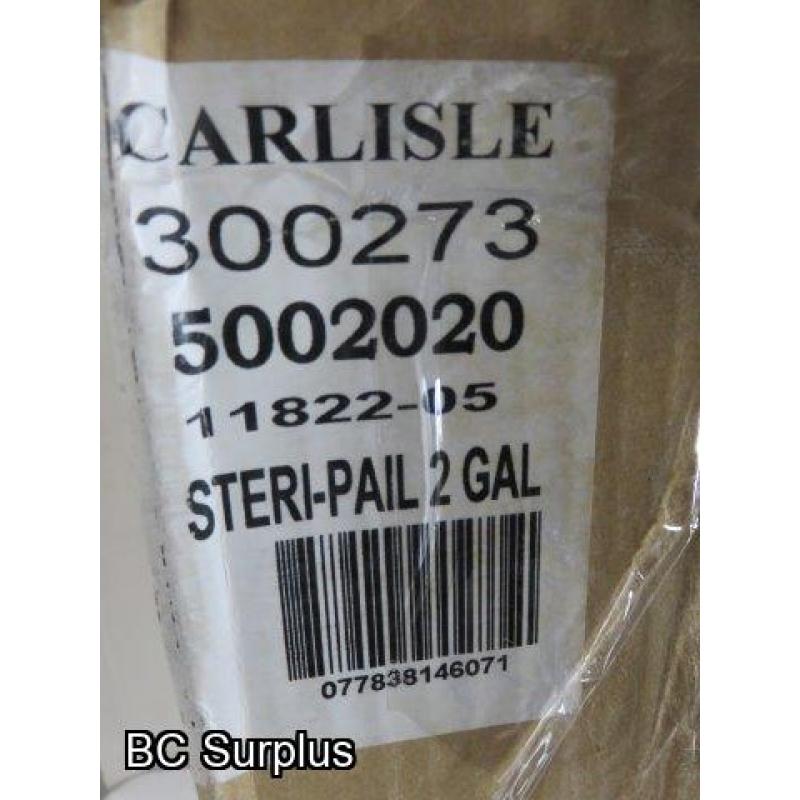 R-640:Carlisle 2 Gallon Sterilizing Pails – 12 Items