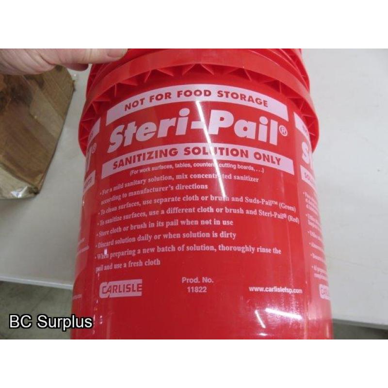 R-640:Carlisle 2 Gallon Sterilizing Pails – 12 Items