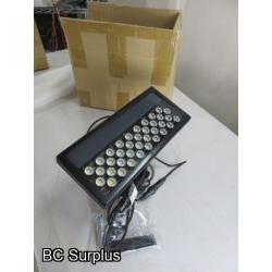 R-641: LED Programmable Outdoor Spot Lights – Unused