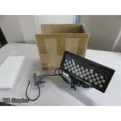 R-641: LED Programmable Outdoor Spot Lights – Unused