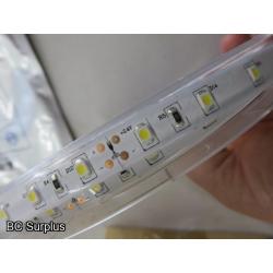 R-651: White LED Tape Light Strips – 15 Lengths of 10m