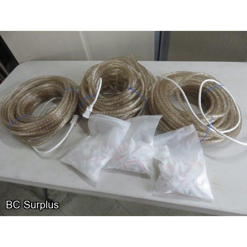 R-662: Rope Light – 3 Lengths of 75 Feet (each)