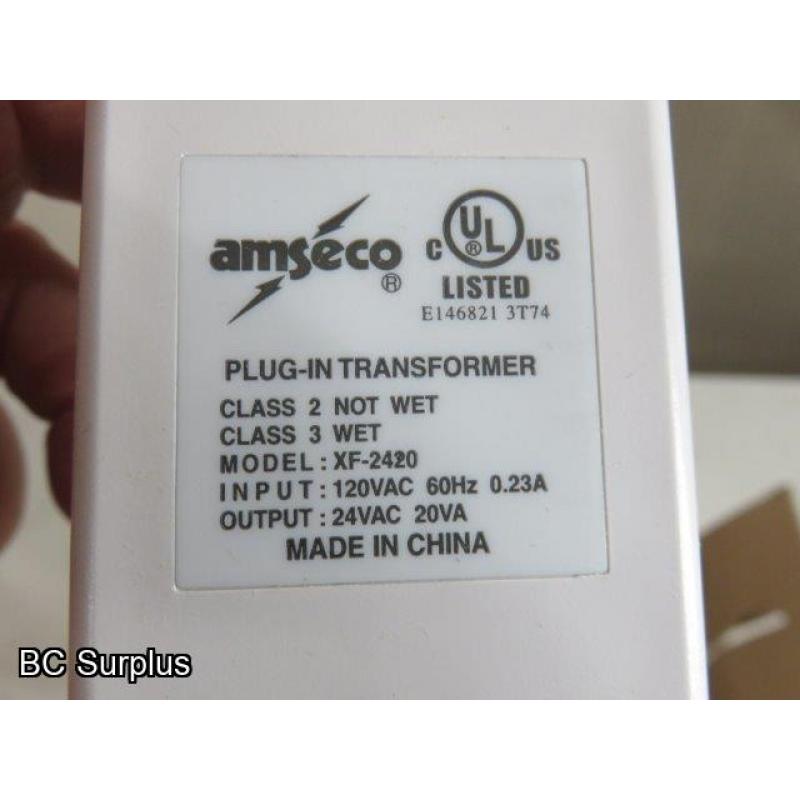 R-668: Amseco XF-2420 LED 24V Plug-In Transformers – 6 Items