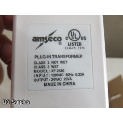 R-670: Amseco XF-2420 LED 24V Plug-In Transformers – 6 Items