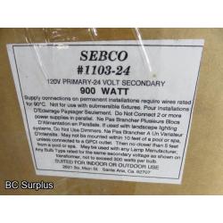 R-674: Sebco Low Voltage Transformer – 120v/24v – Unused