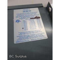 R-674: Sebco Low Voltage Transformer – 120v/24v – Unused