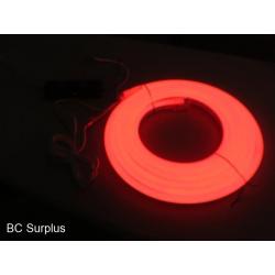 R-621: Red Neon Strip Lights with Power Supply – 21ft