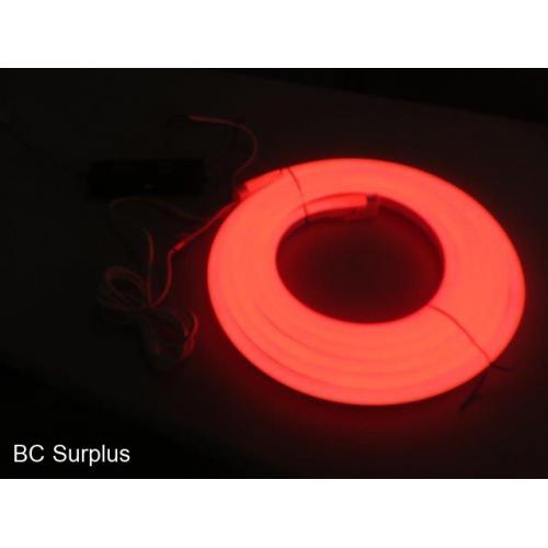 R-620: Red Neon Strip Lights with Power Supply – 21ft