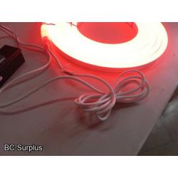 R-621: Red Neon Strip Lights with Power Supply – 21ft