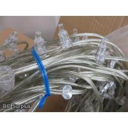 R-614: Cool White Clip Lights with Power Supply – 150ft