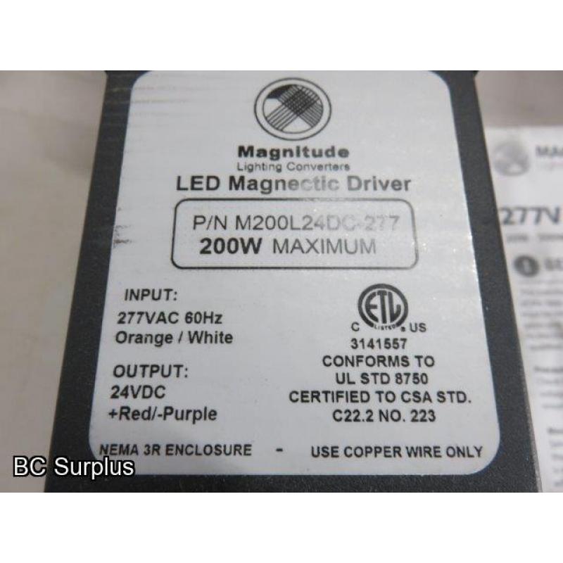 R-680: Magnitude LED Transformer – 200w – Unused – 2 Items