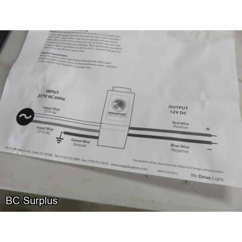 R-680: Magnitude LED Transformer – 200w – Unused – 2 Items