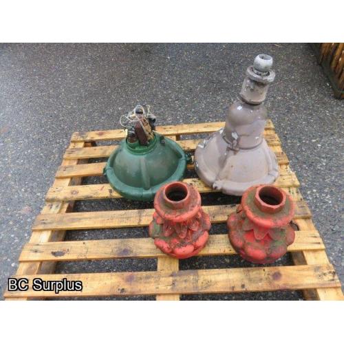 R-715: Vintage Street Light Parts – 4 Items