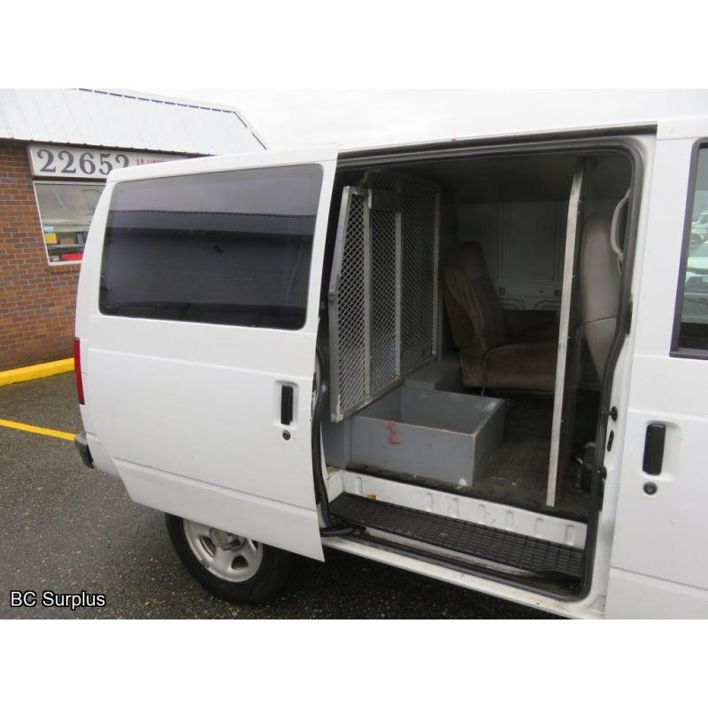 S-1003: 2004 Chevrolet Astro Cargo Van – 82809 kms