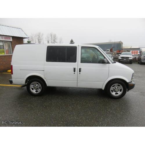 S-1004: 2004 Chevrolet Astro Cargo Van – 82777 kms