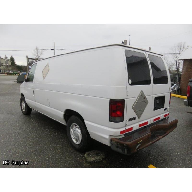 S-1005: 2002 Ford E150 Cargo Van – 97550 kms