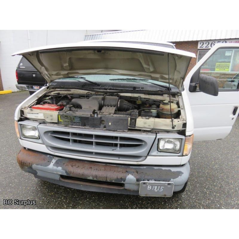 S-1005: 2002 Ford E150 Cargo Van – 97550 kms