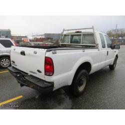 S-1010: 2002 Ford F250 Extra Cab Pickup – 89091 kms