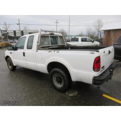 S-1010: 2002 Ford F250 Extra Cab Pickup – 89091 kms