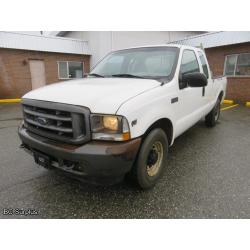 S-1010: 2002 Ford F250 Extra Cab Pickup – 89091 kms