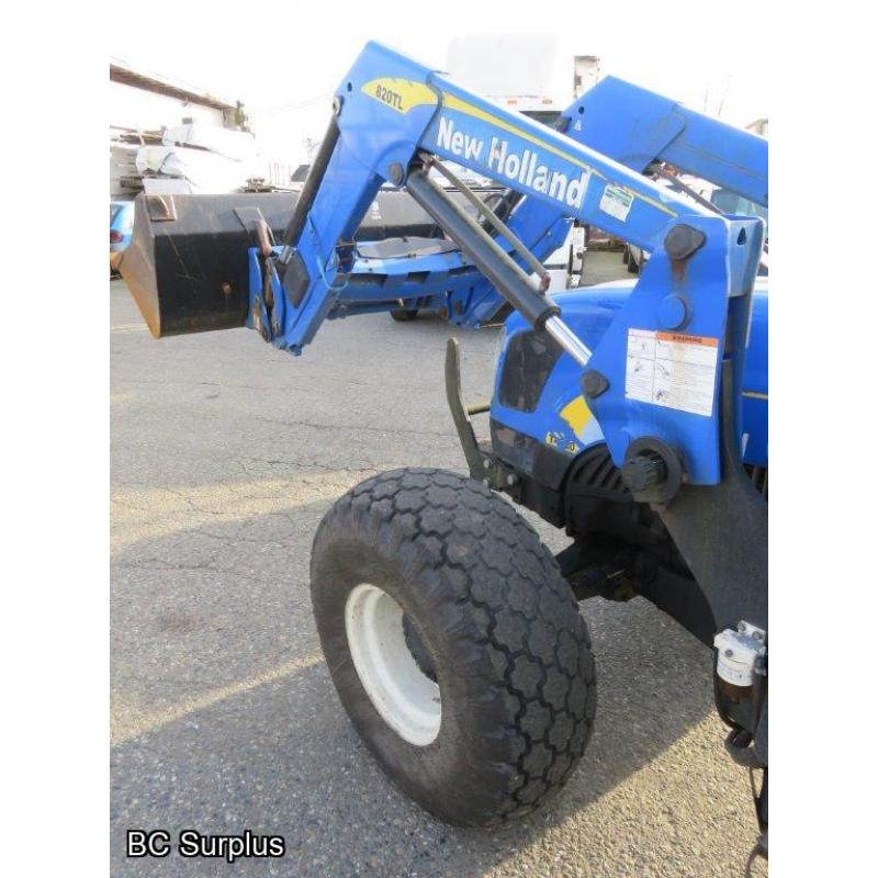 S-1014: 2009 New Holland T4020 4x4 Tractor – 820TL Loader