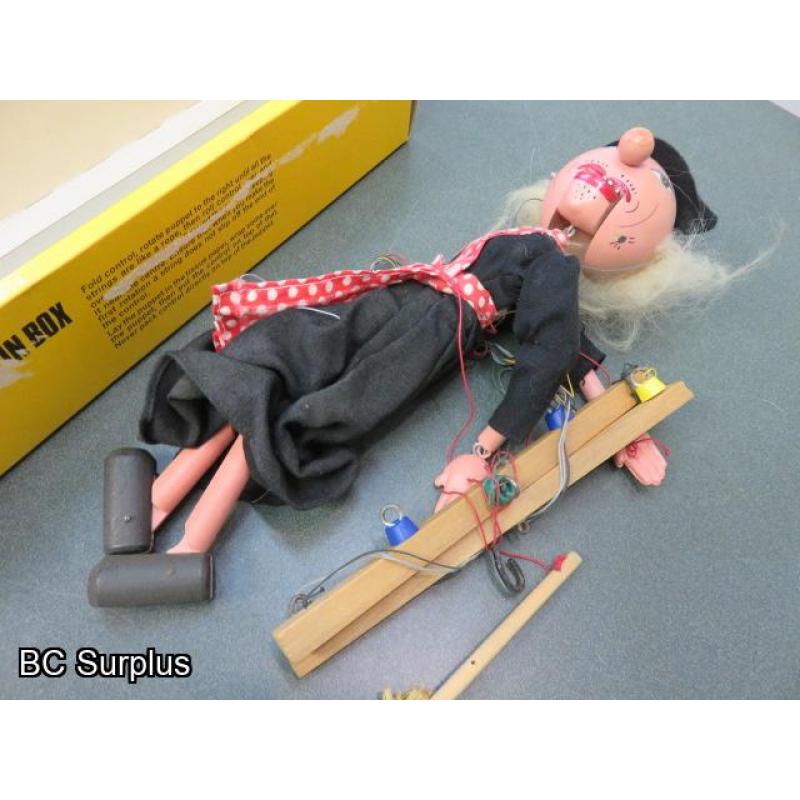 S-193: Witch Marionette Puppet – Antique Pelham Brand