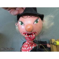 S-193: Witch Marionette Puppet – Antique Pelham Brand