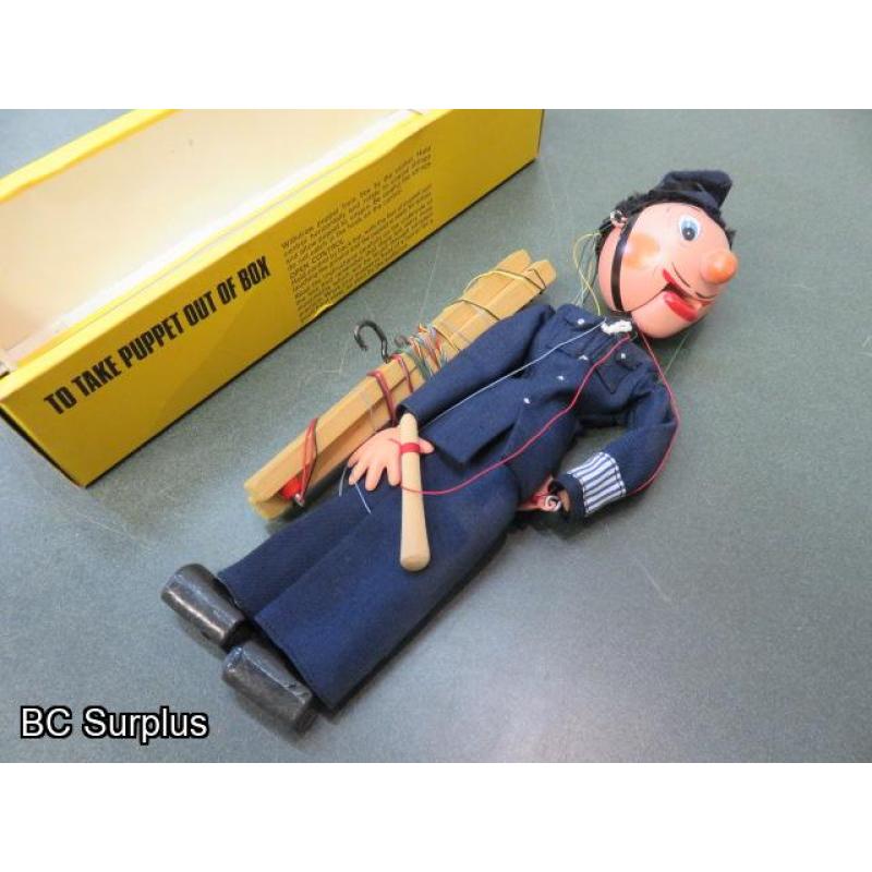 S-194: Policeman Marionette Puppet – Antique Pelham Brand