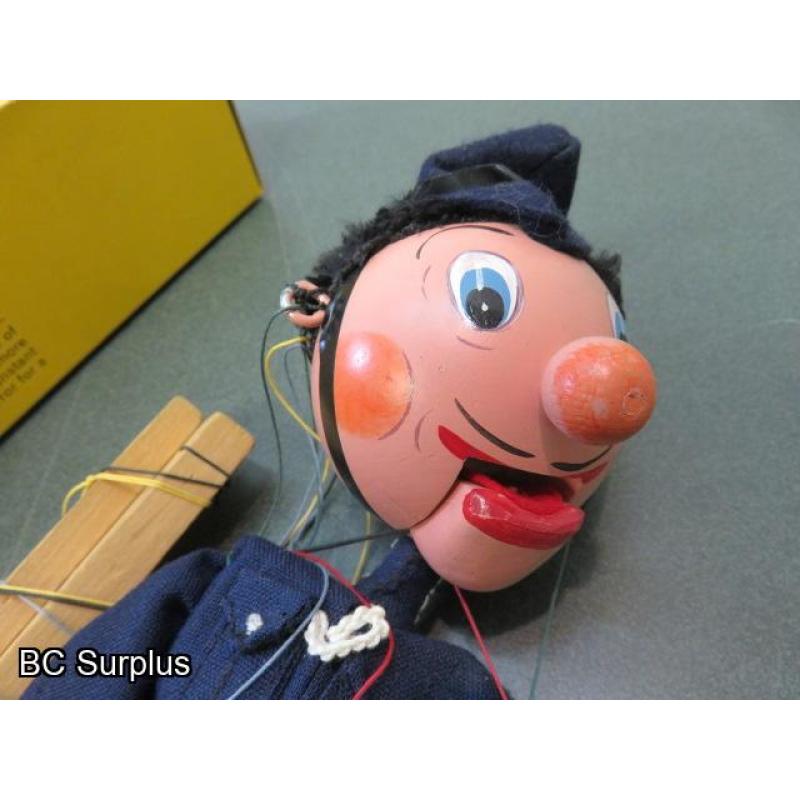 S-194: Policeman Marionette Puppet – Antique Pelham Brand