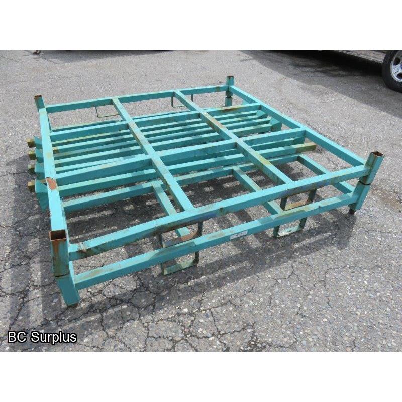 S-356: Green Heavy Duty Pallet Storage Racks – 2 Items