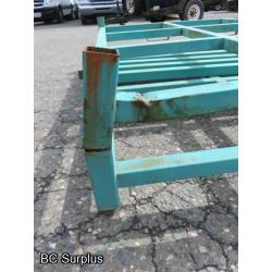 S-356: Green Heavy Duty Pallet Storage Racks – 2 Items