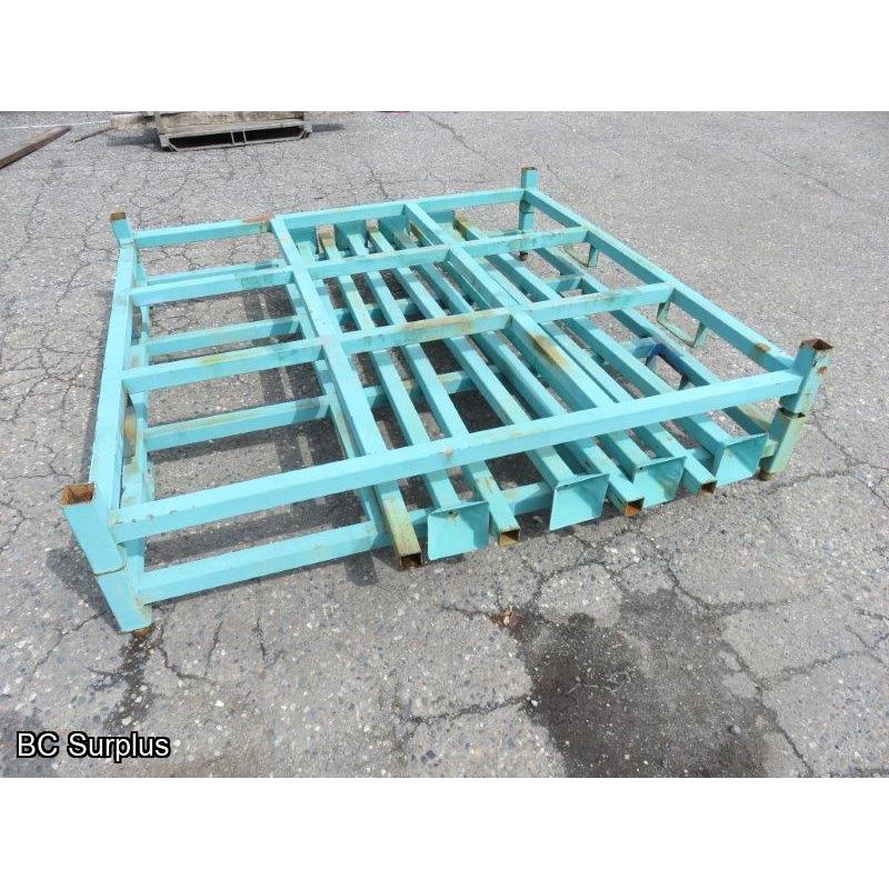 S-356: Green Heavy Duty Pallet Storage Racks – 2 Items