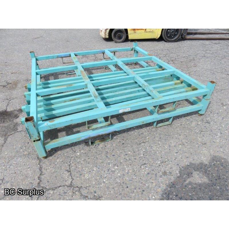 S-356: Green Heavy Duty Pallet Storage Racks – 2 Items