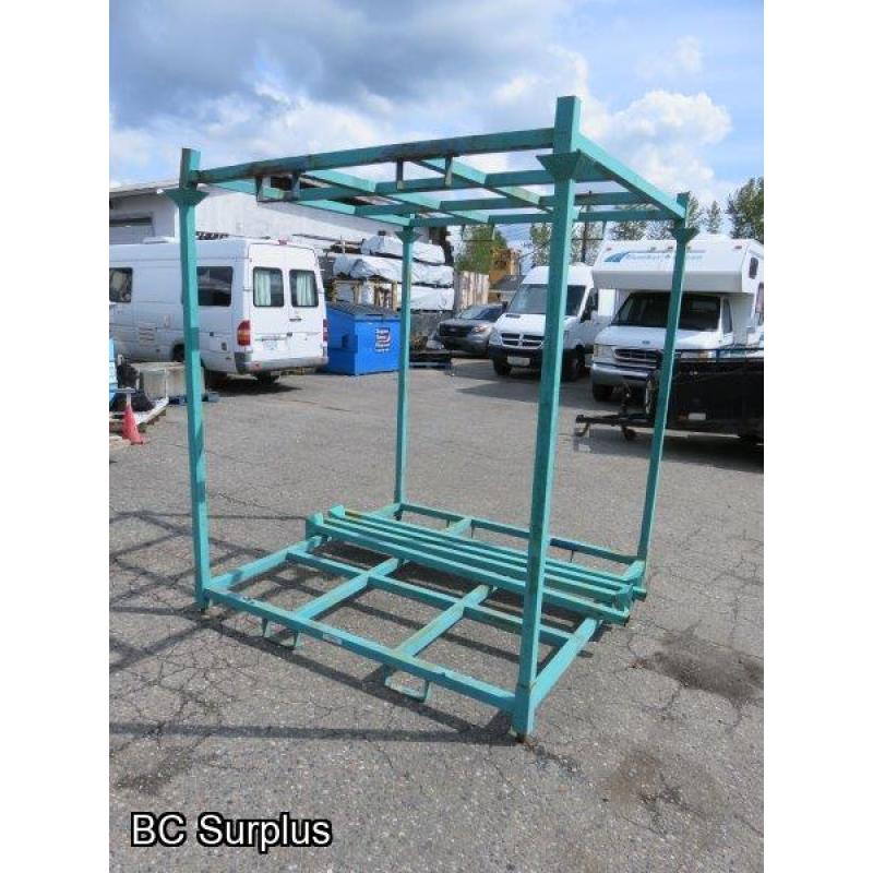 S-356: Green Heavy Duty Pallet Storage Racks – 2 Items