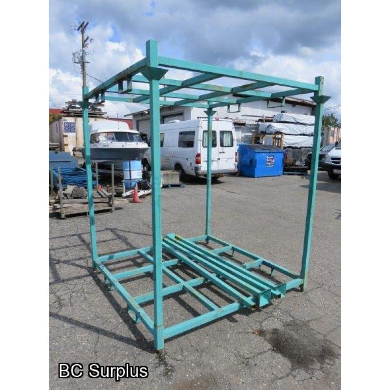 S-356: Green Heavy Duty Pallet Storage Racks – 2 Items