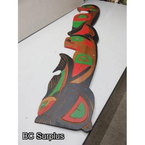 S-25: Indigenous-Style 3-Character Wall Plaque