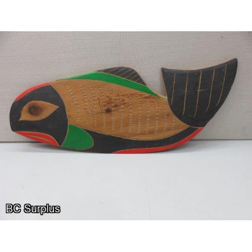 S-26: Indigenous-Style Salmon Wall Plaque