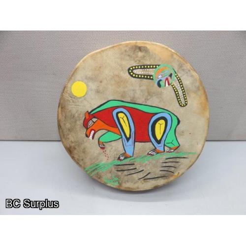 S-32: Painted Indigenous-Style Drum