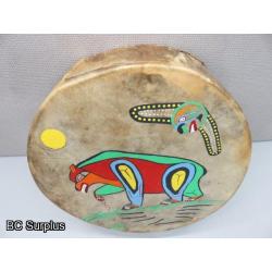 S-32: Painted Indigenous-Style Drum