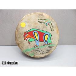 S-32: Painted Indigenous-Style Drum