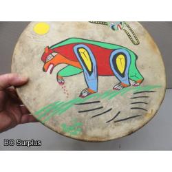 S-32: Painted Indigenous-Style Drum