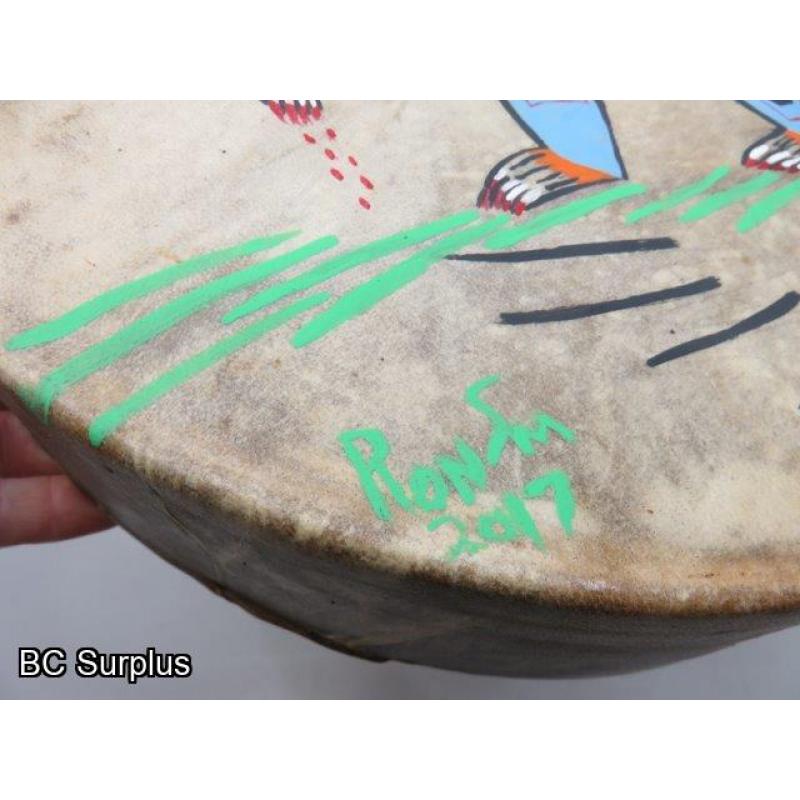 S-32: Painted Indigenous-Style Drum