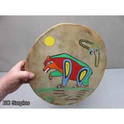 S-32: Painted Indigenous-Style Drum